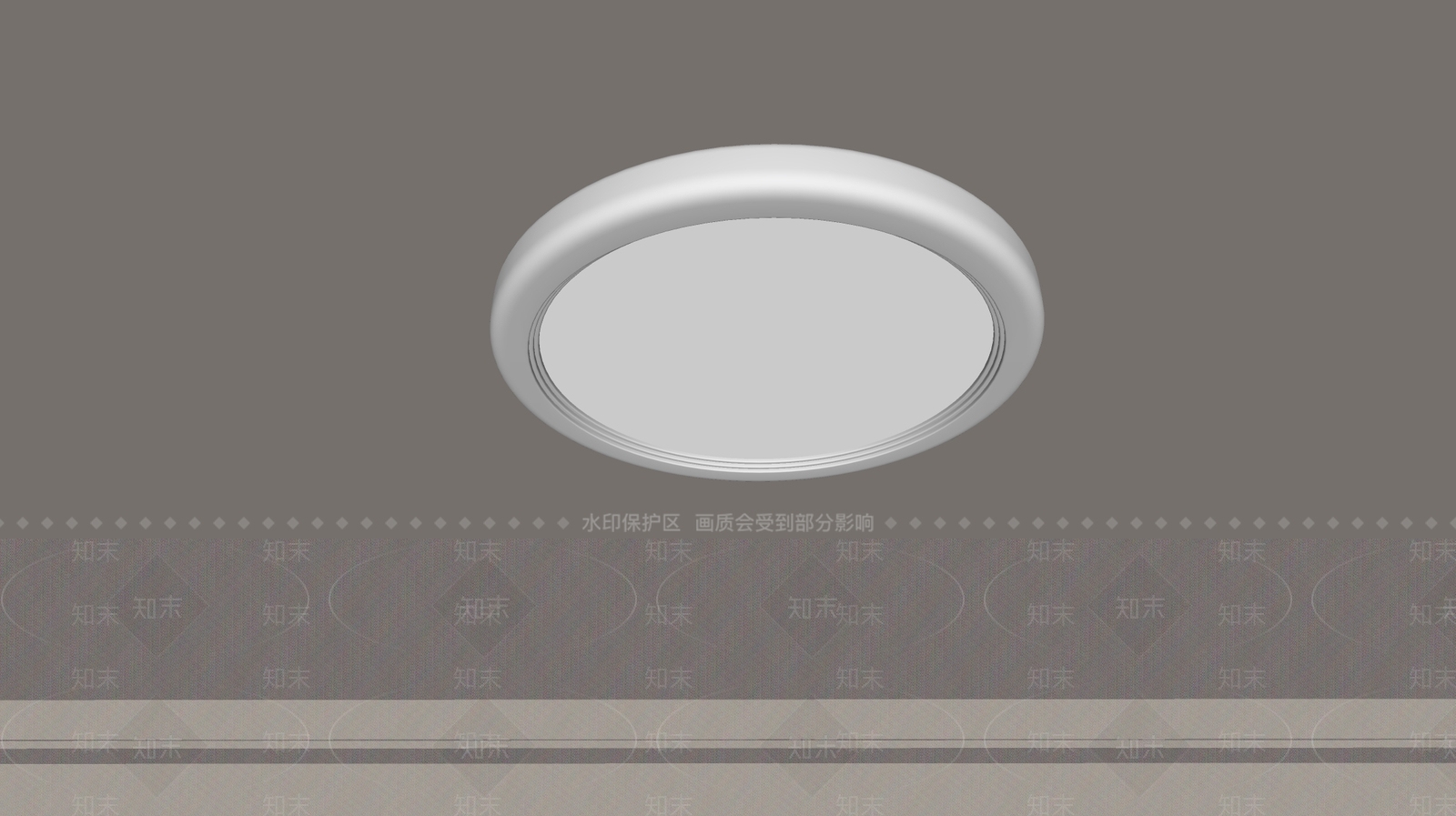现代吸顶灯SU模型下载【ID:1195084455】