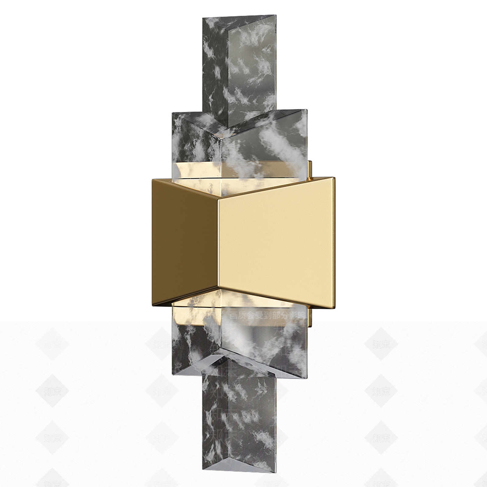 现代轻奢壁灯3D模型下载【ID:1195086383】