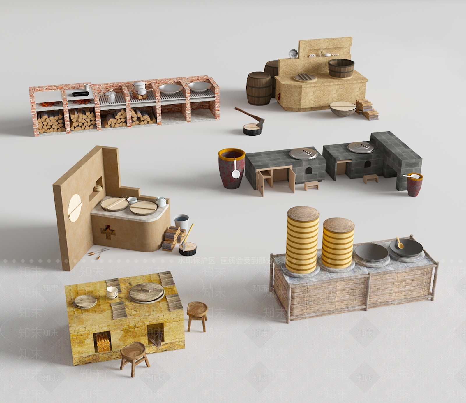 厨具SU模型下载【ID:1195088195】