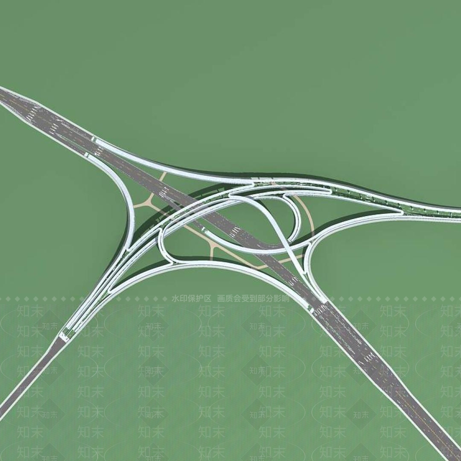 现代桥3D模型下载【ID:1195095732】