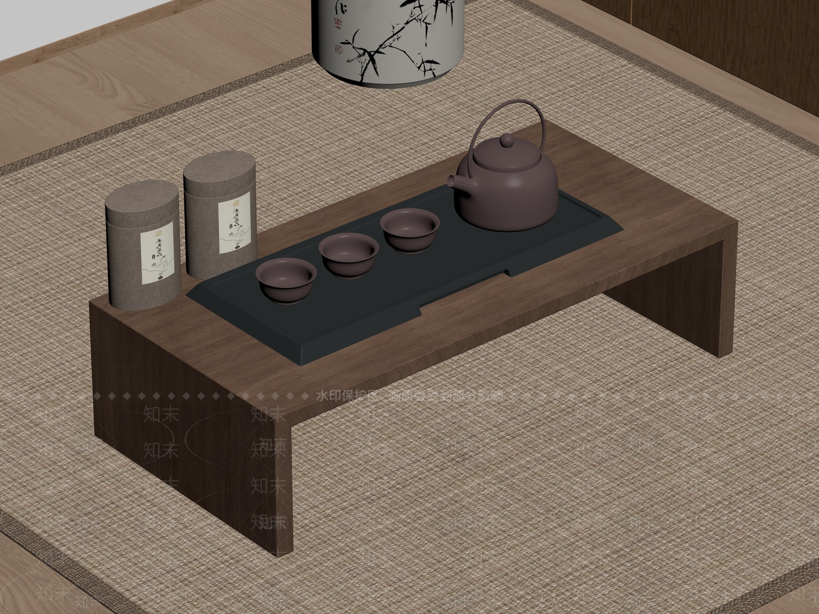 茶具SU模型下载【ID:1195096159】