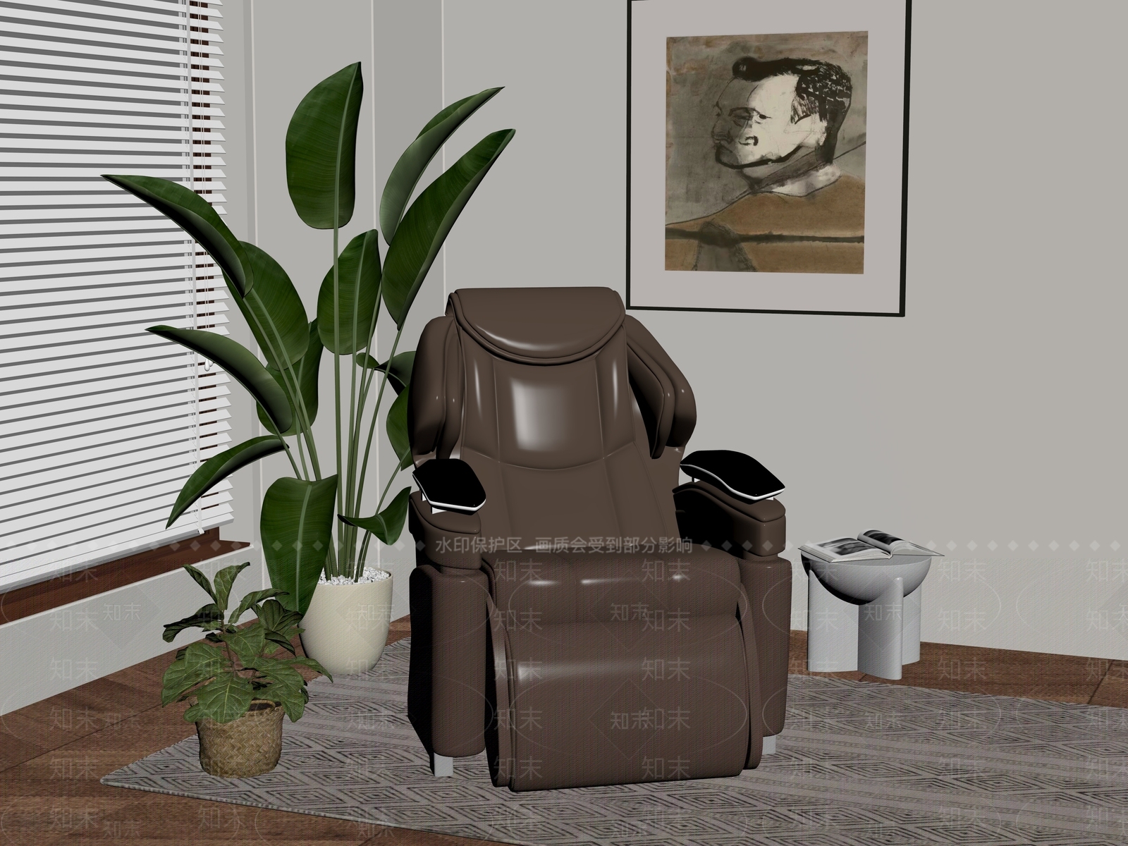 按摩椅SU模型下载【ID:1195096728】