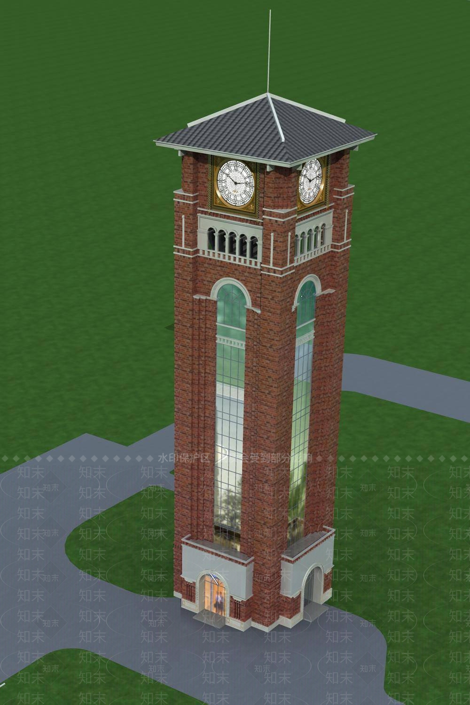 欧式其他公共建筑3D模型下载【ID:1195100135】