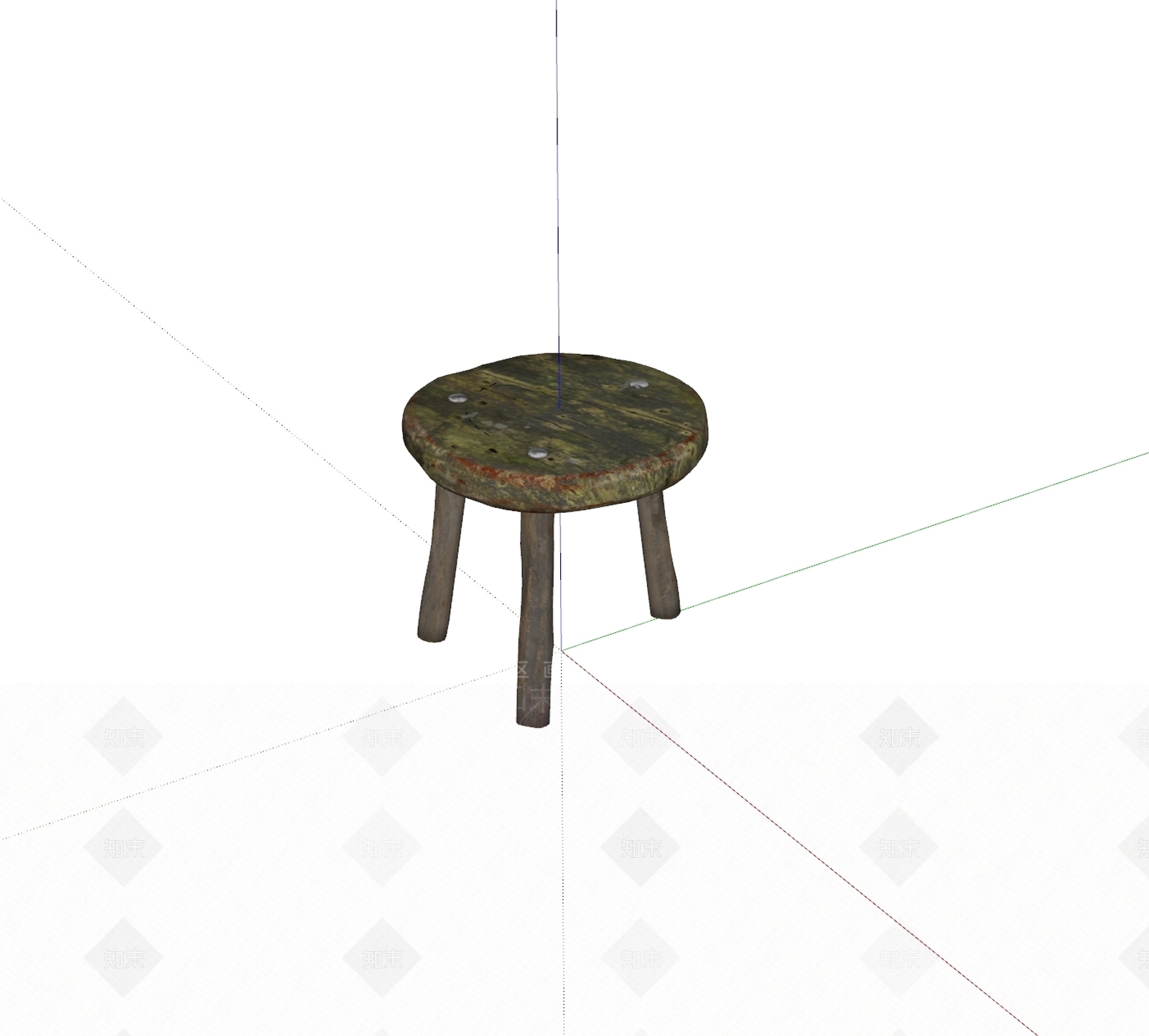 现代其他凳子SU模型下载【ID:1195100916】