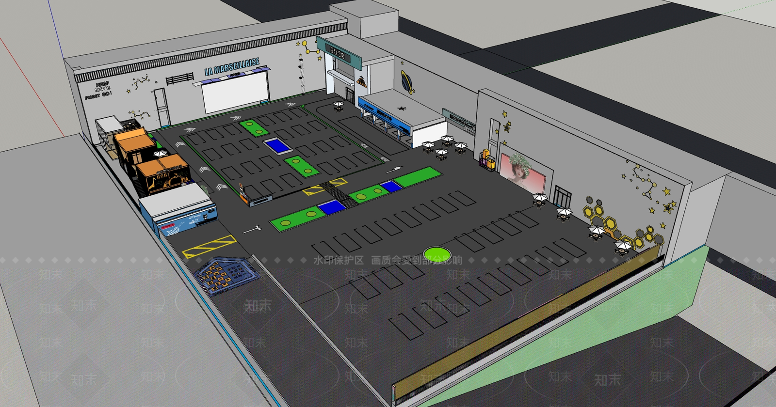 现代其他商业建筑SU模型下载【ID:1195104140】
