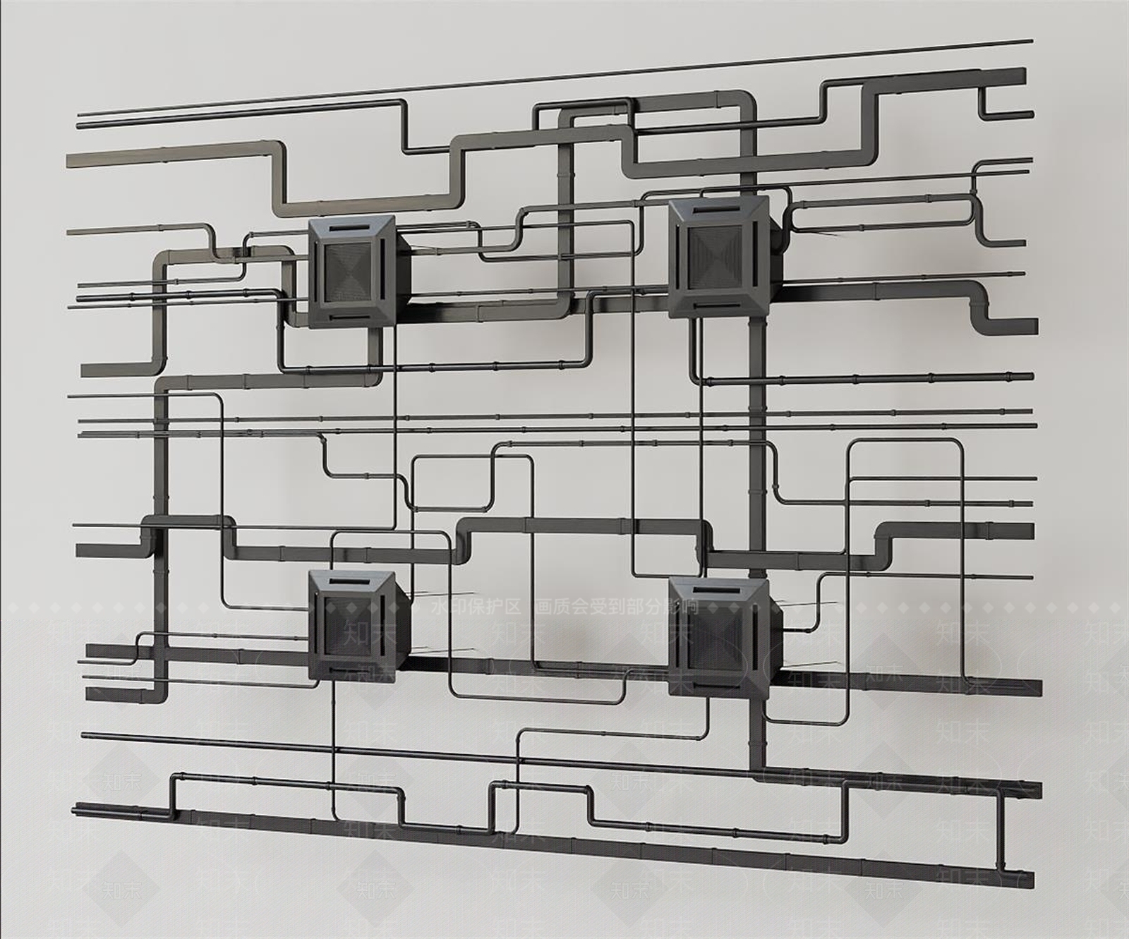 管道零件SU模型下载【ID:1195109480】