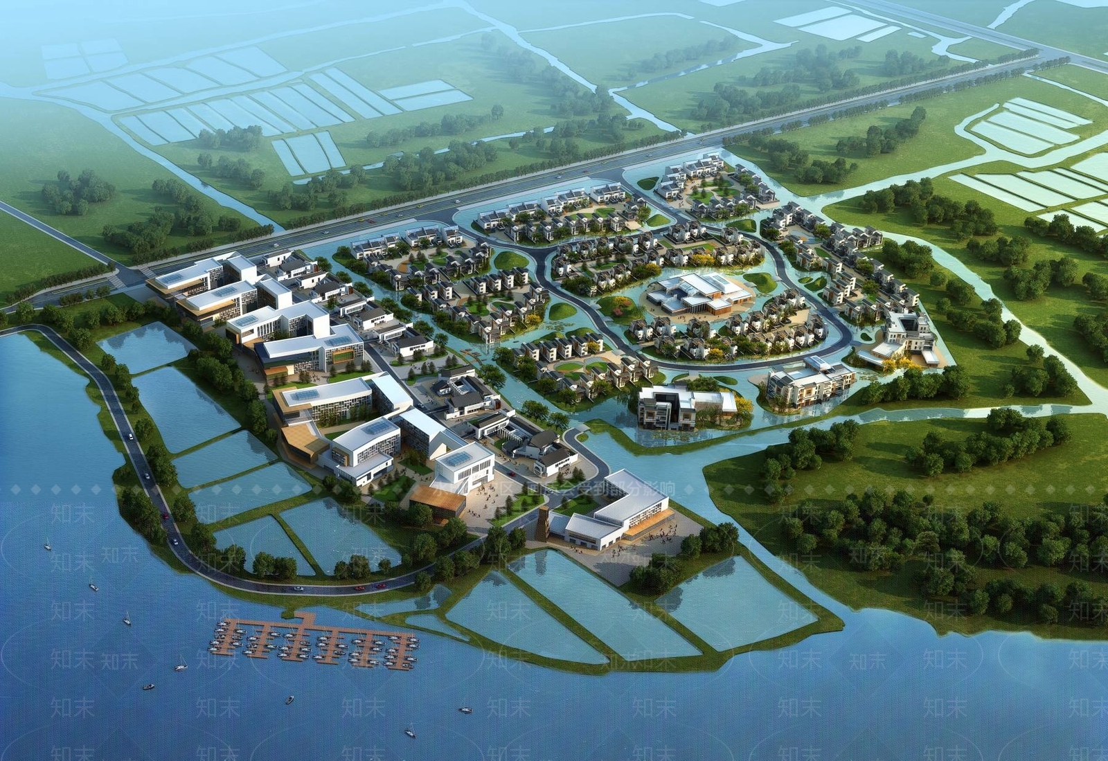 新中式别墅外观3D模型下载【ID:1195111016】