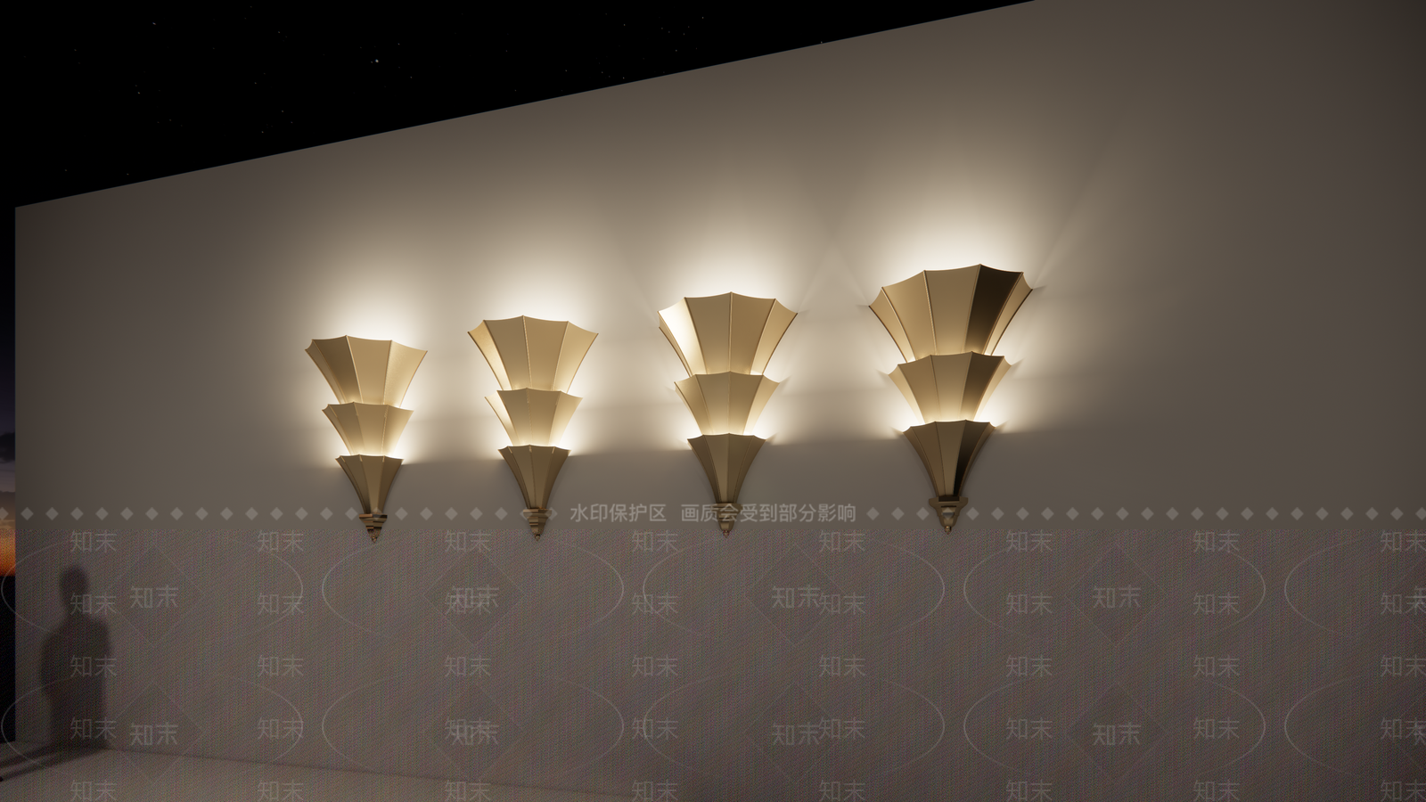 美式欧式门牌灯SU模型下载【ID:1195117827】