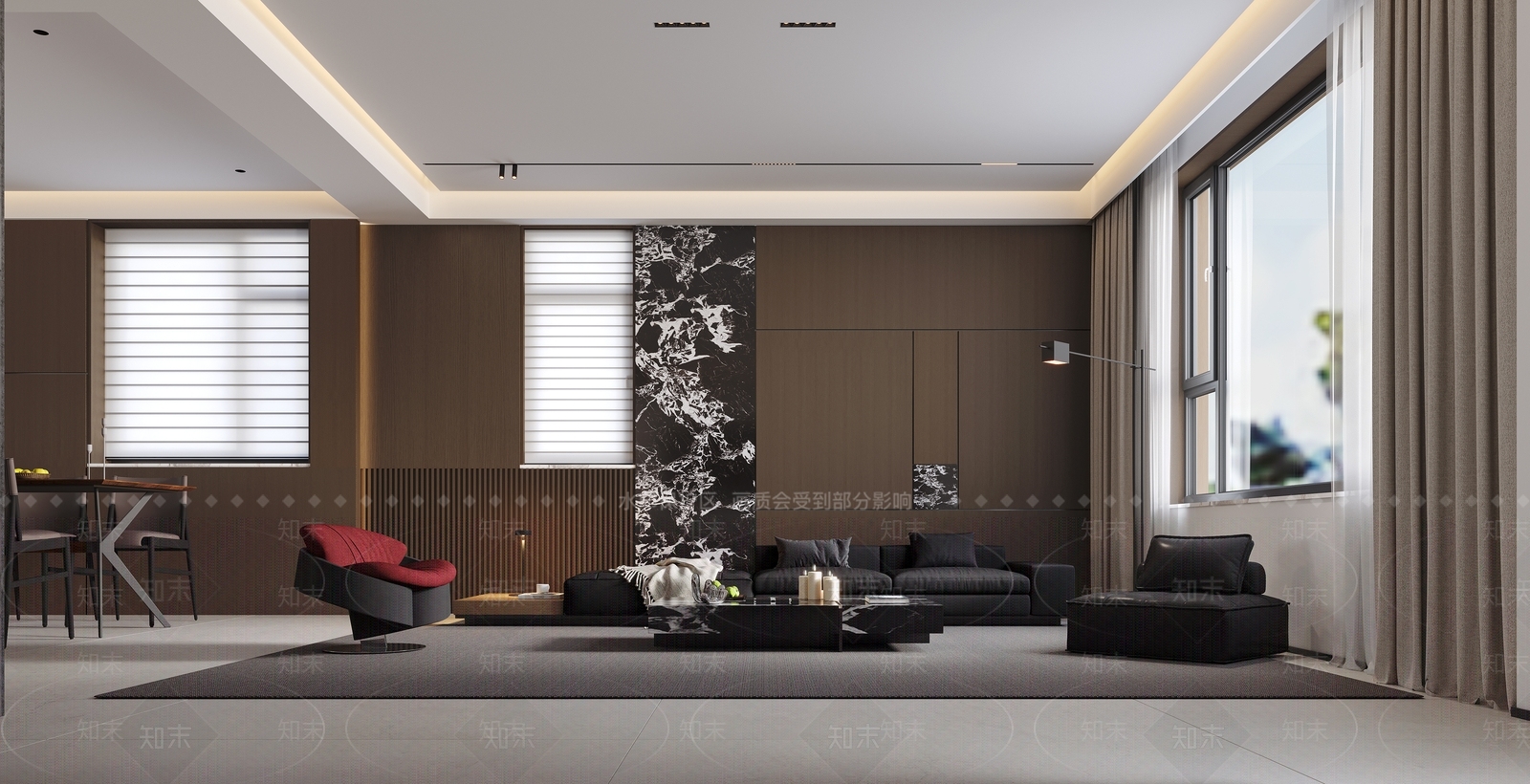 现代客餐厅3D模型下载【ID:1215138104】