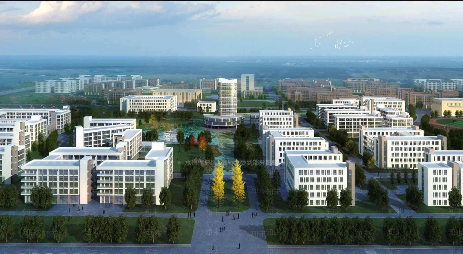 现代学校外观3D模型下载【ID:1195119518】