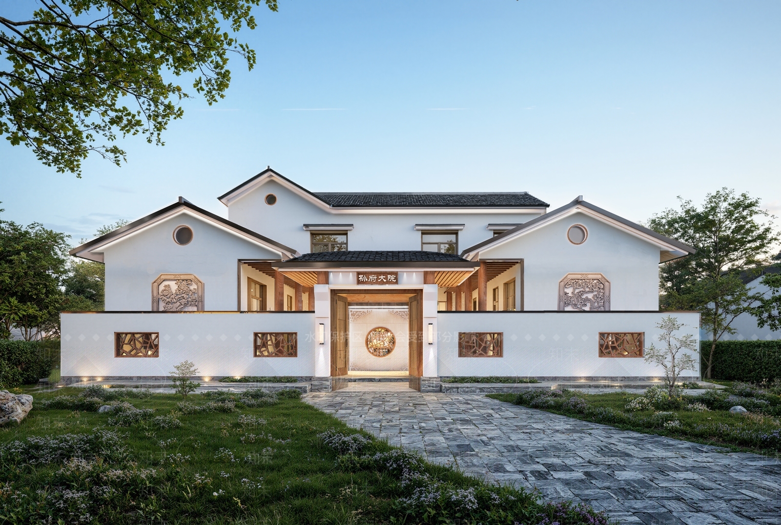 新中式中式四合院SU模型下载【ID:1195120074】