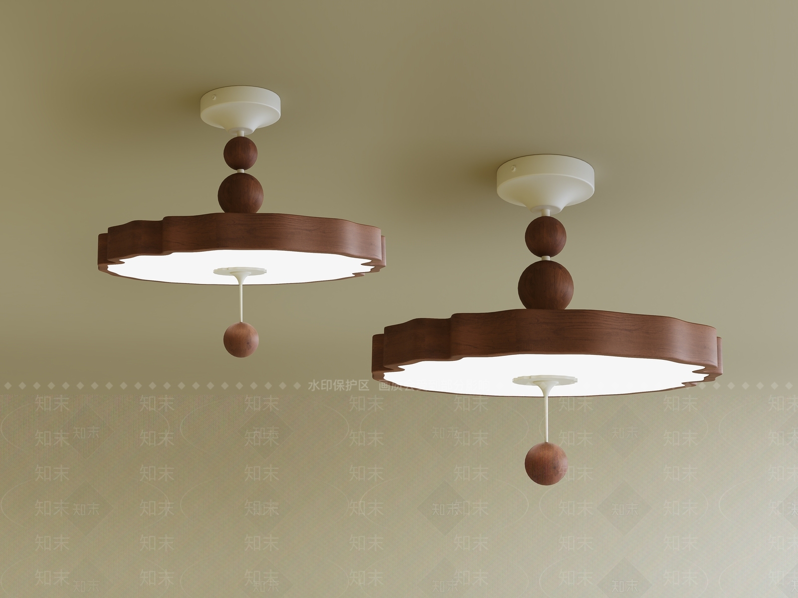 现代法式客厅吊灯3D模型下载【ID:1195122508】