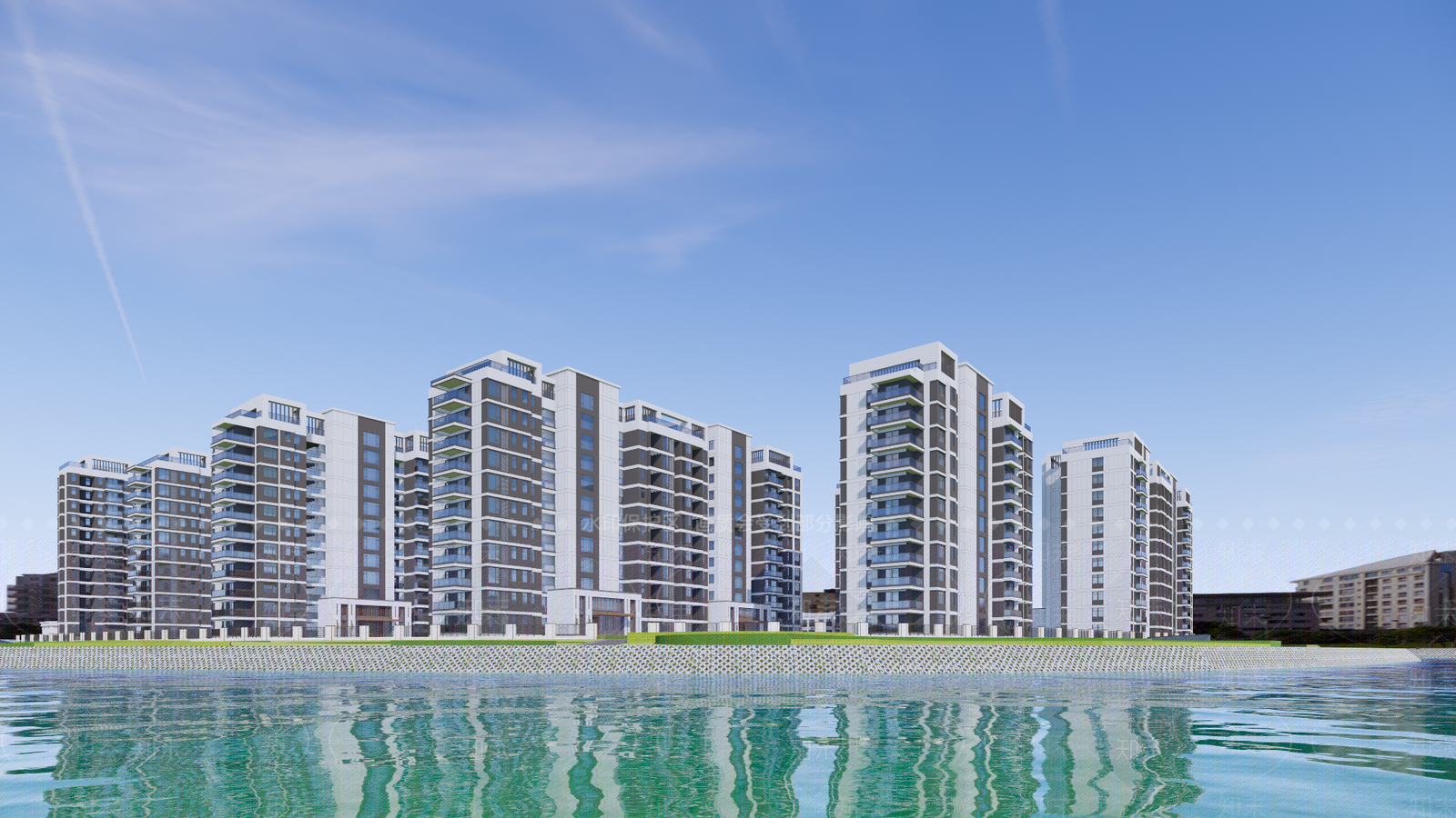 现代小区建筑SU模型下载【ID:1195124001】