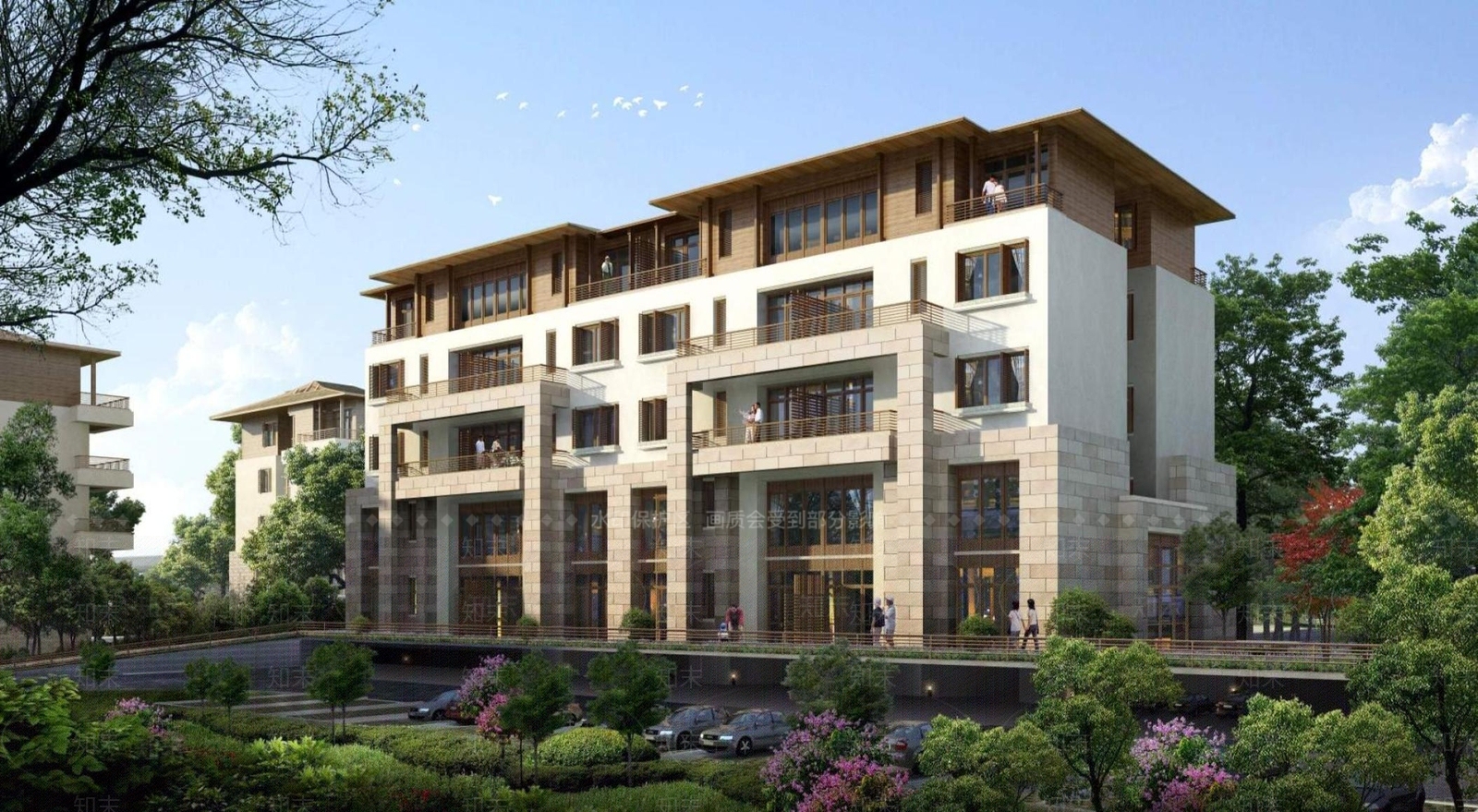 中式高层住宅3D模型下载【ID:1195124853】