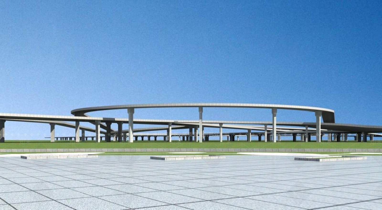 现代桥3D模型下载【ID:1195125029】
