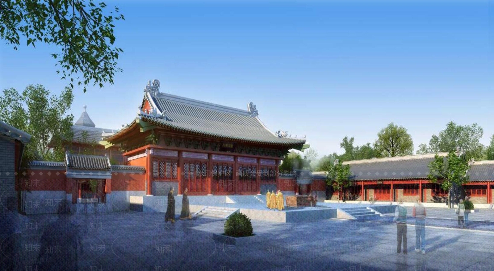 中式古建3D模型下载【ID:1195126436】