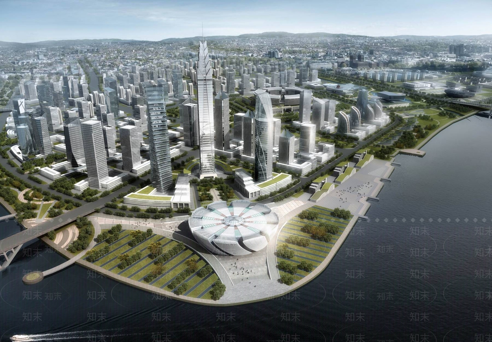 现代体育馆外观3D模型下载【ID:1195127461】