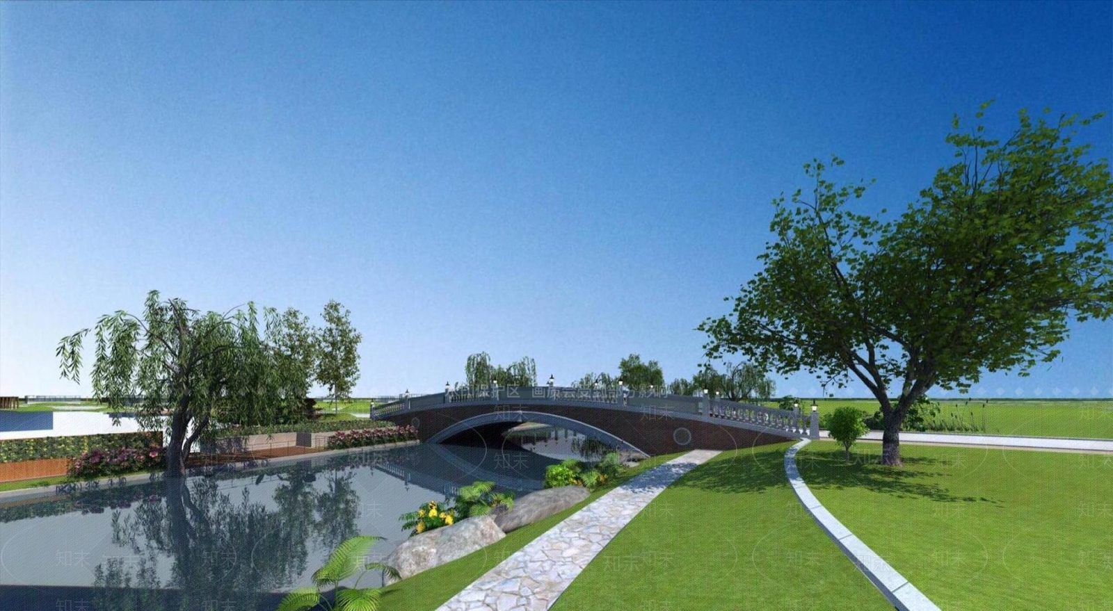 欧式桥3D模型下载【ID:1195127595】