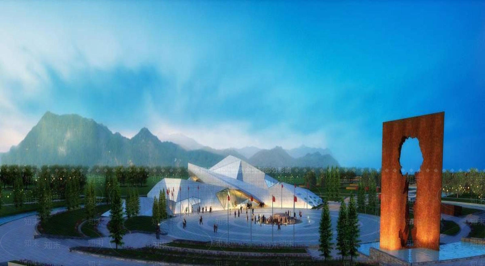 现代公园3D模型下载【ID:1195127640】