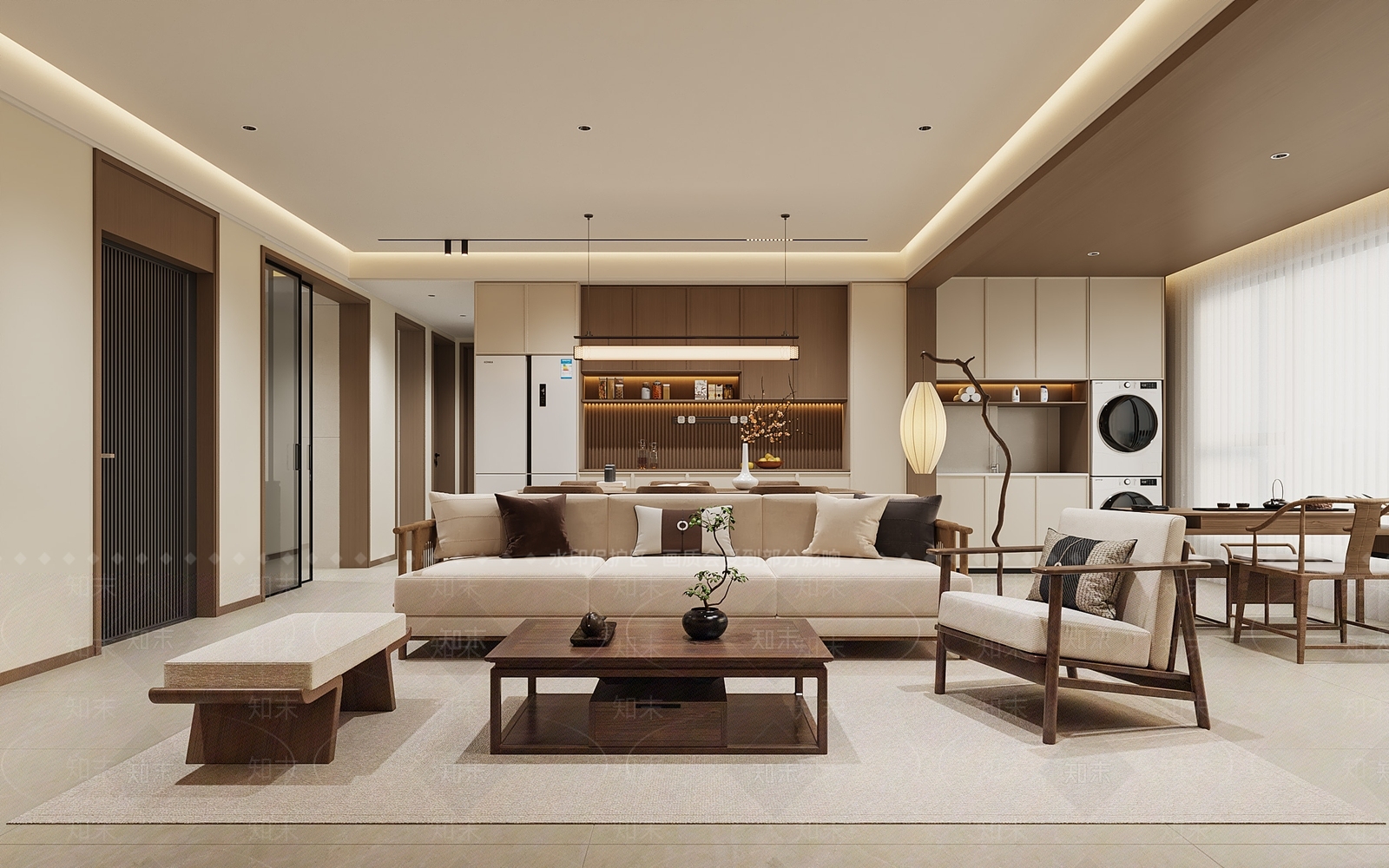 嵌入式餐边柜橱柜3D模型下载【ID:1227511108】