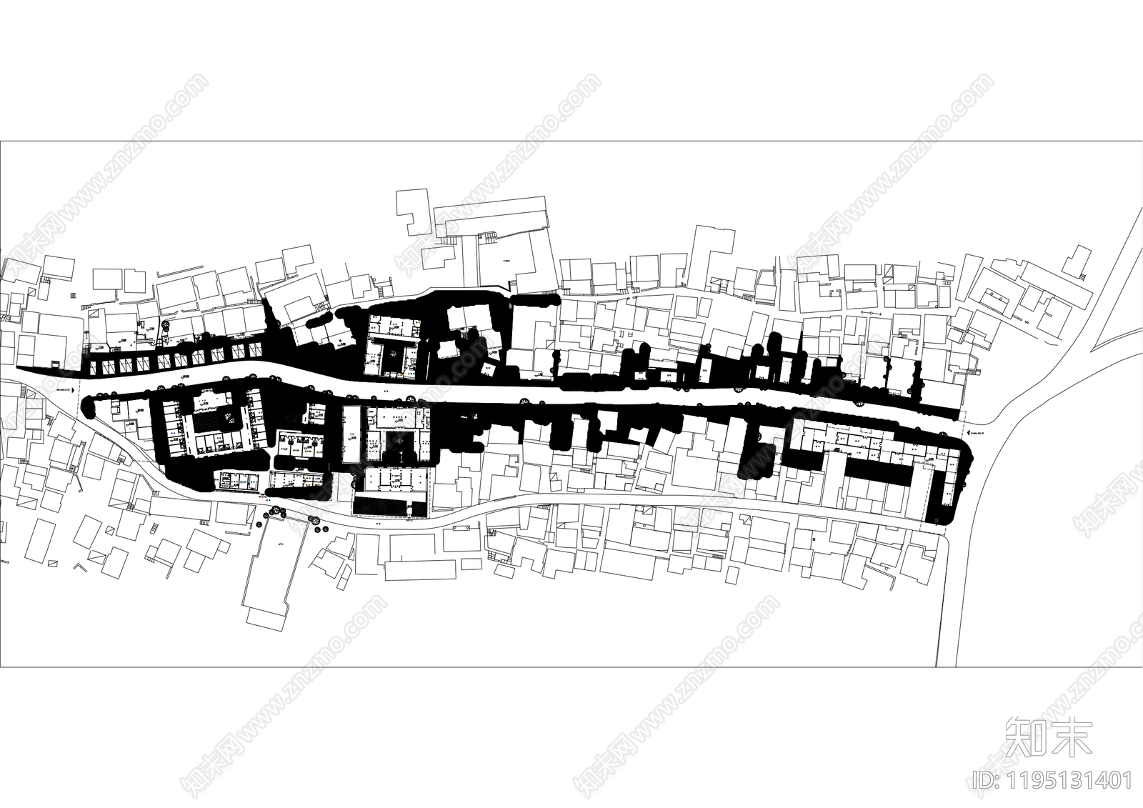 乡村规划cad施工图下载【ID:1195131401】