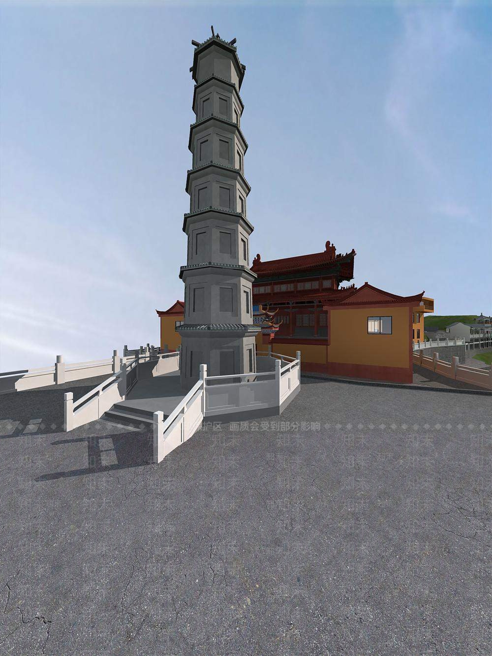 中式古建3D模型下载【ID:1195132979】
