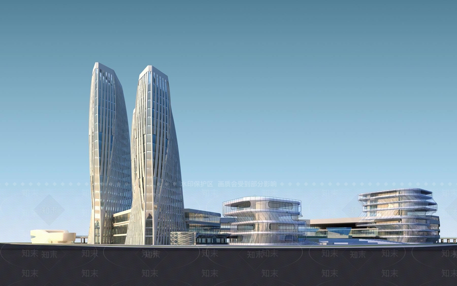 现代商场外观3D模型下载【ID:1195133290】