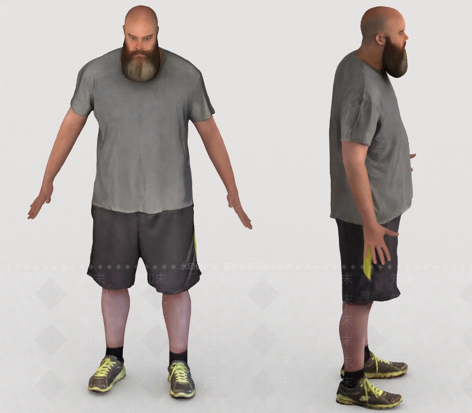 男人3D模型下载【ID:1195133897】