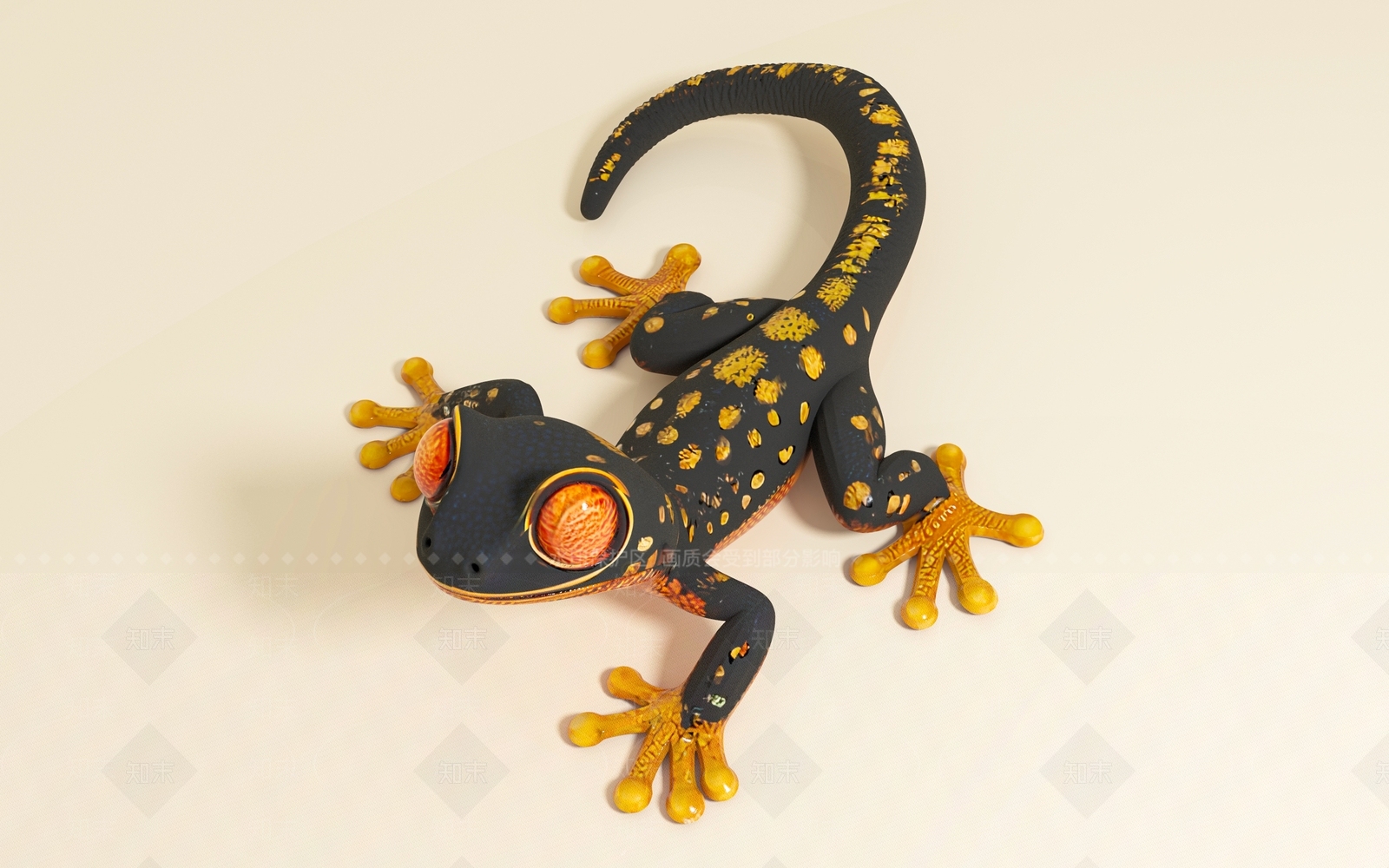 爬行类动物3D模型下载【ID:1195134391】