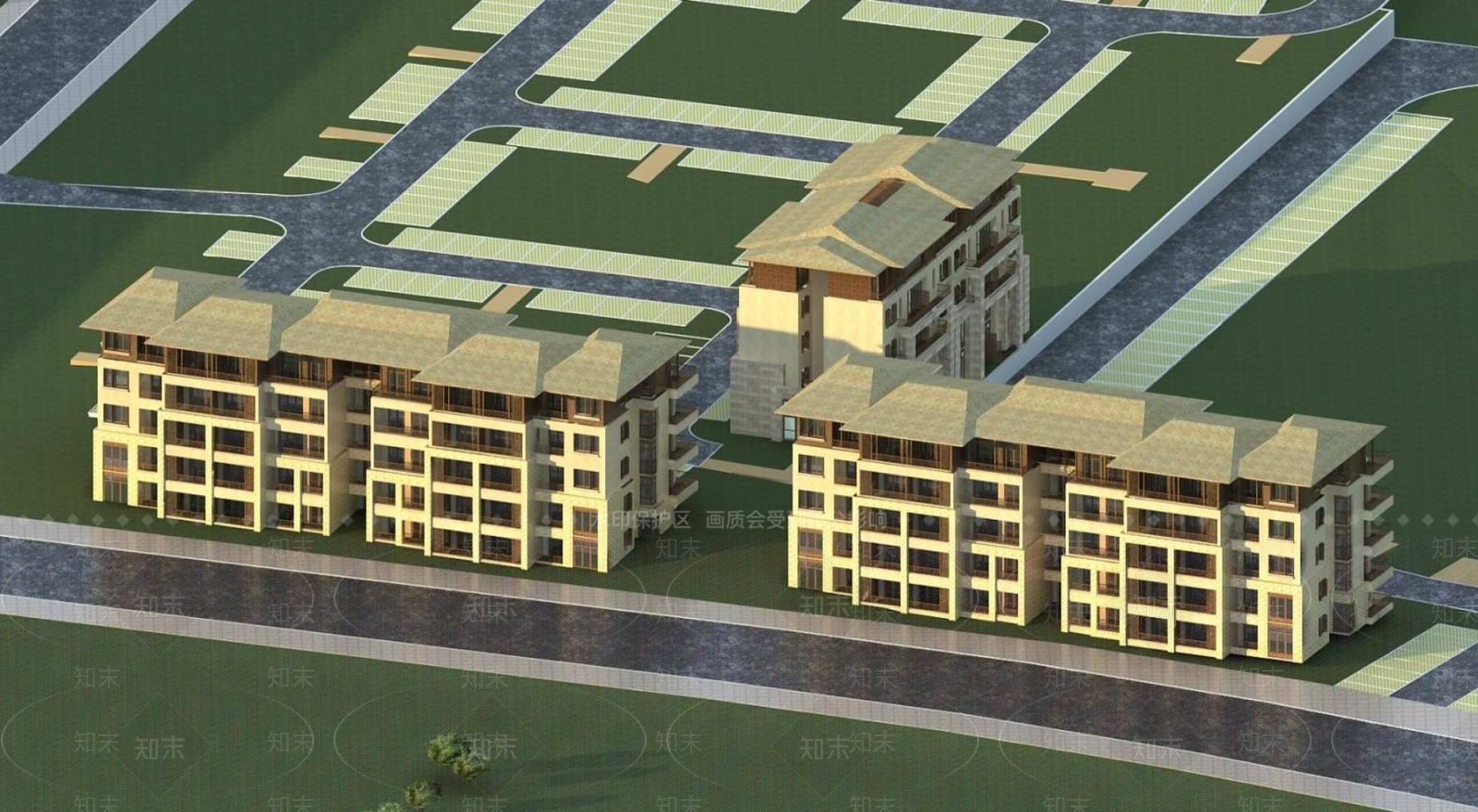 中式其他住宅外观3D模型下载【ID:1195136035】
