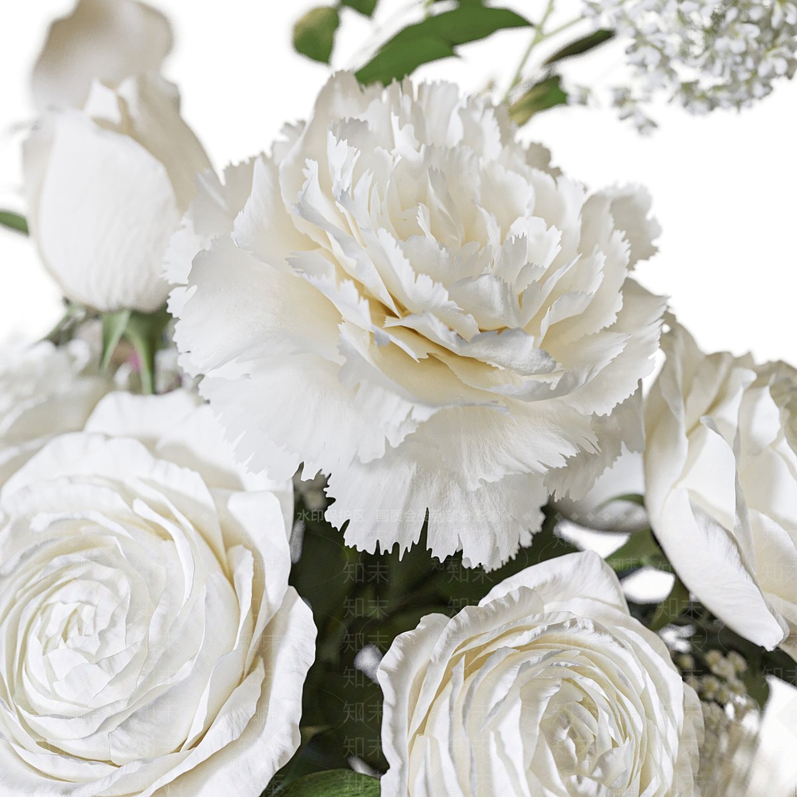 现代法式花艺3D模型下载【ID:1195136968】