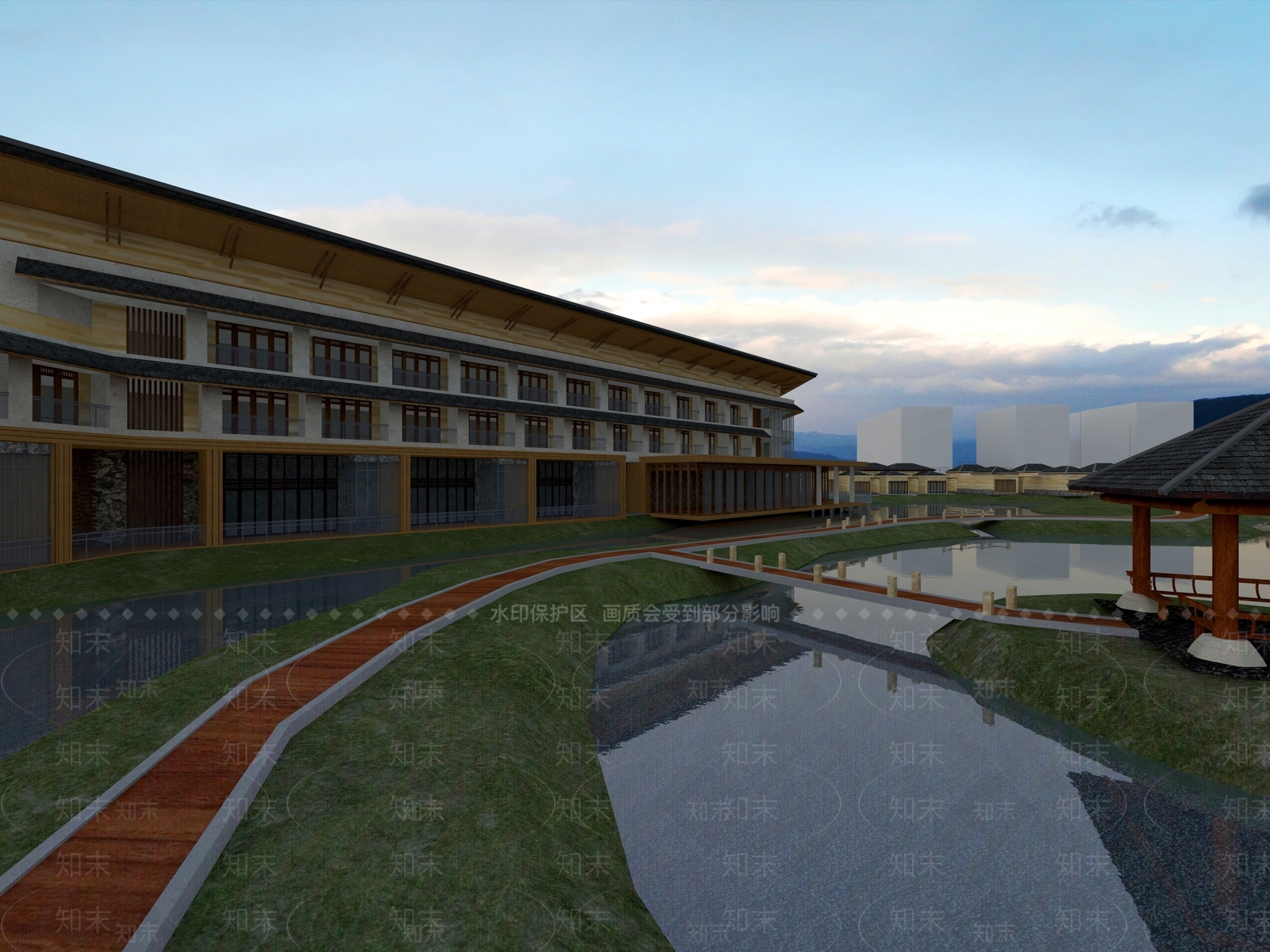 中式中古民宿3D模型下载【ID:1195137510】