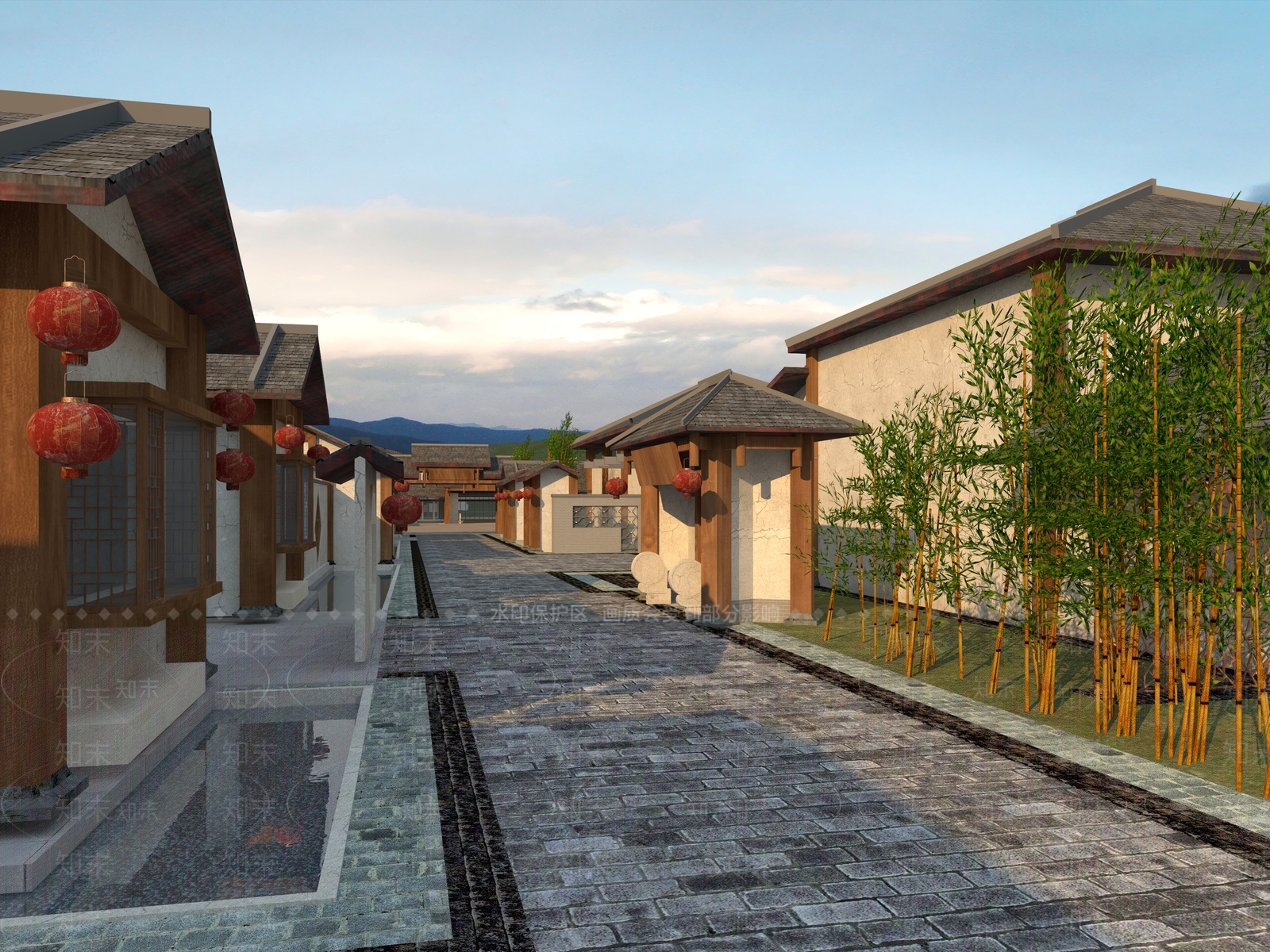 中式中古民宿3D模型下载【ID:1195137510】