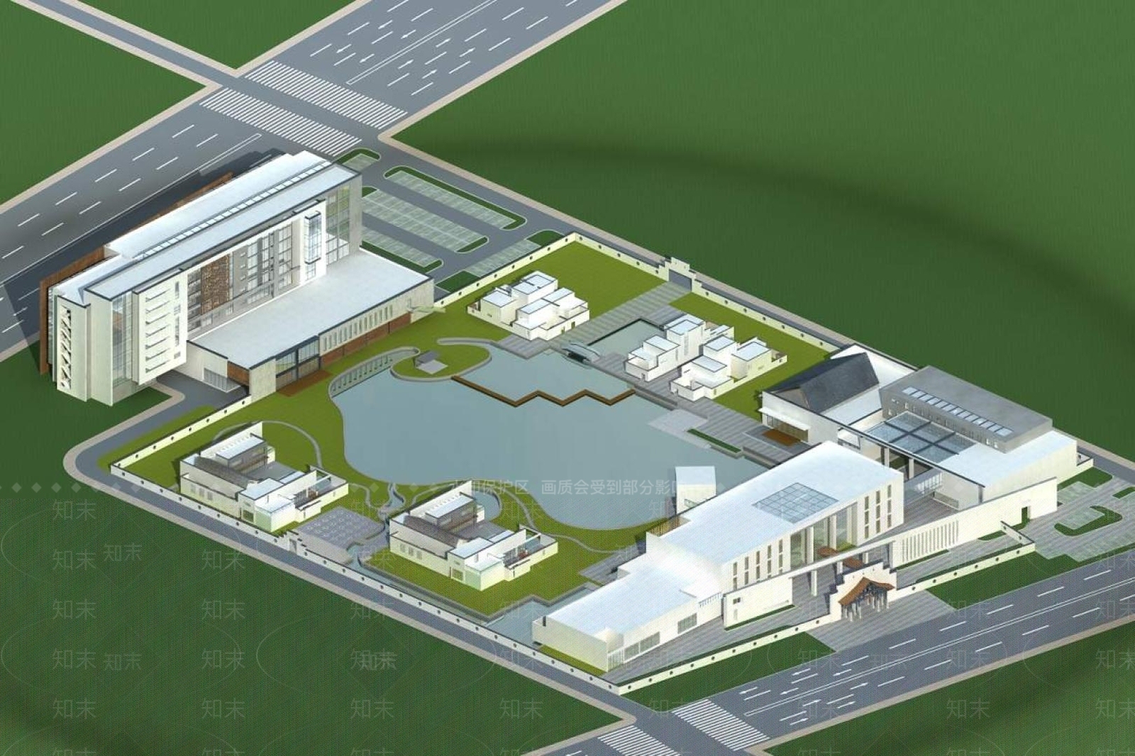 中式别墅外观3D模型下载【ID:1195138706】