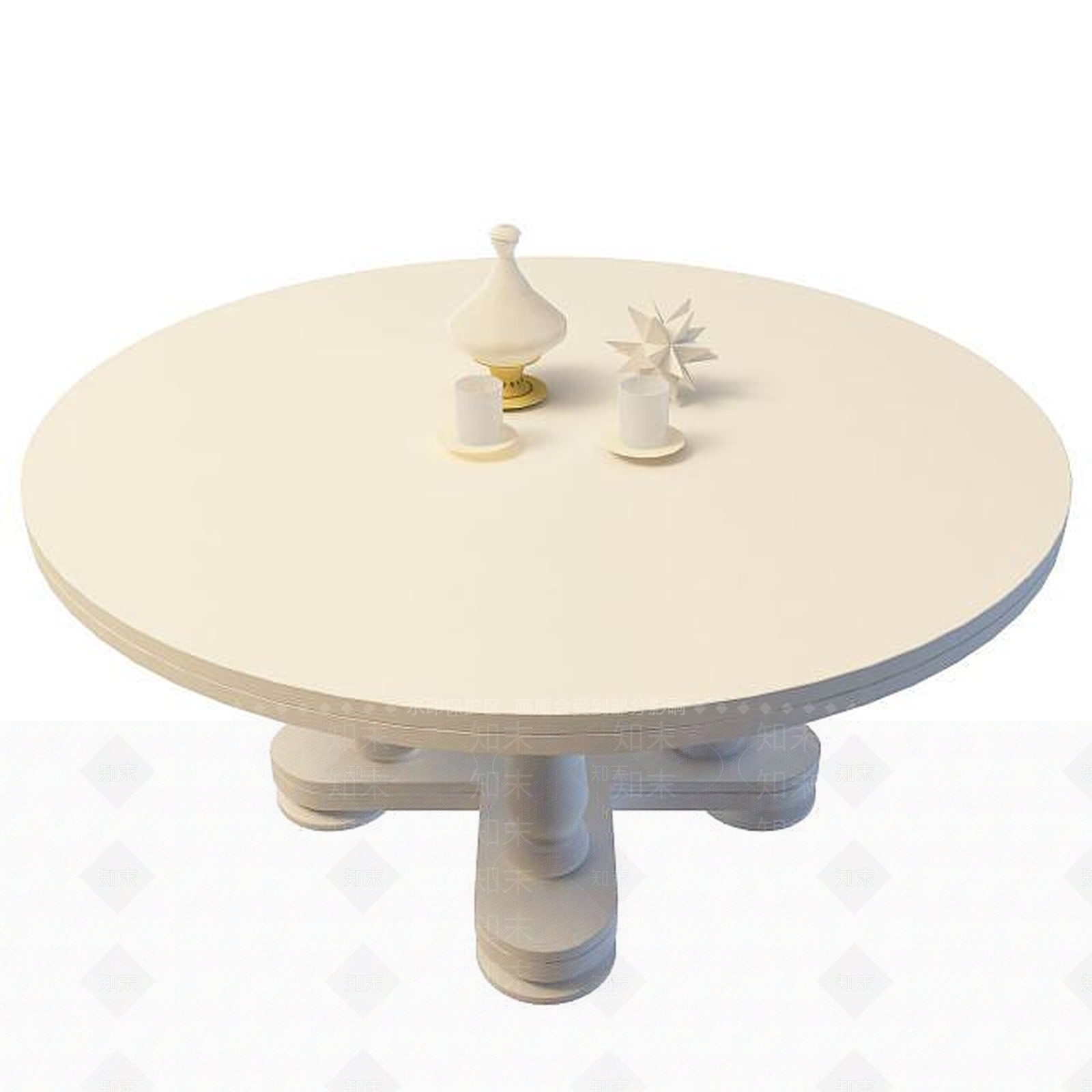 现代圆桌3D模型下载【ID:1195139684】
