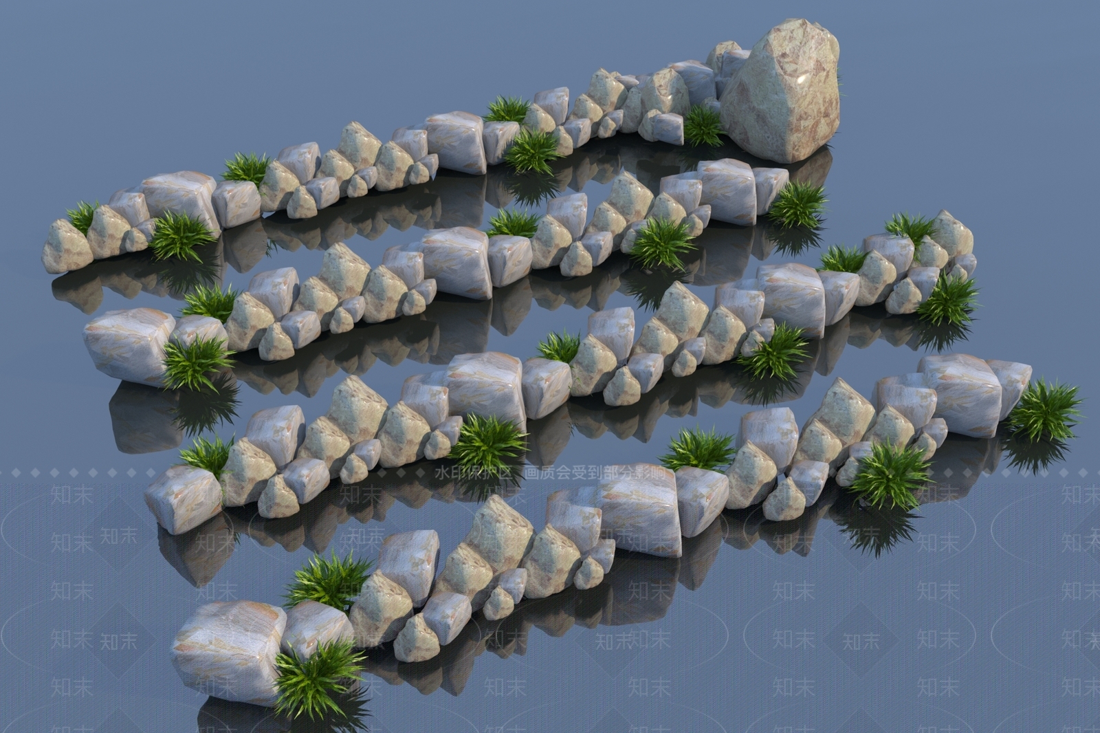 现代石头3D模型下载【ID:1195140353】
