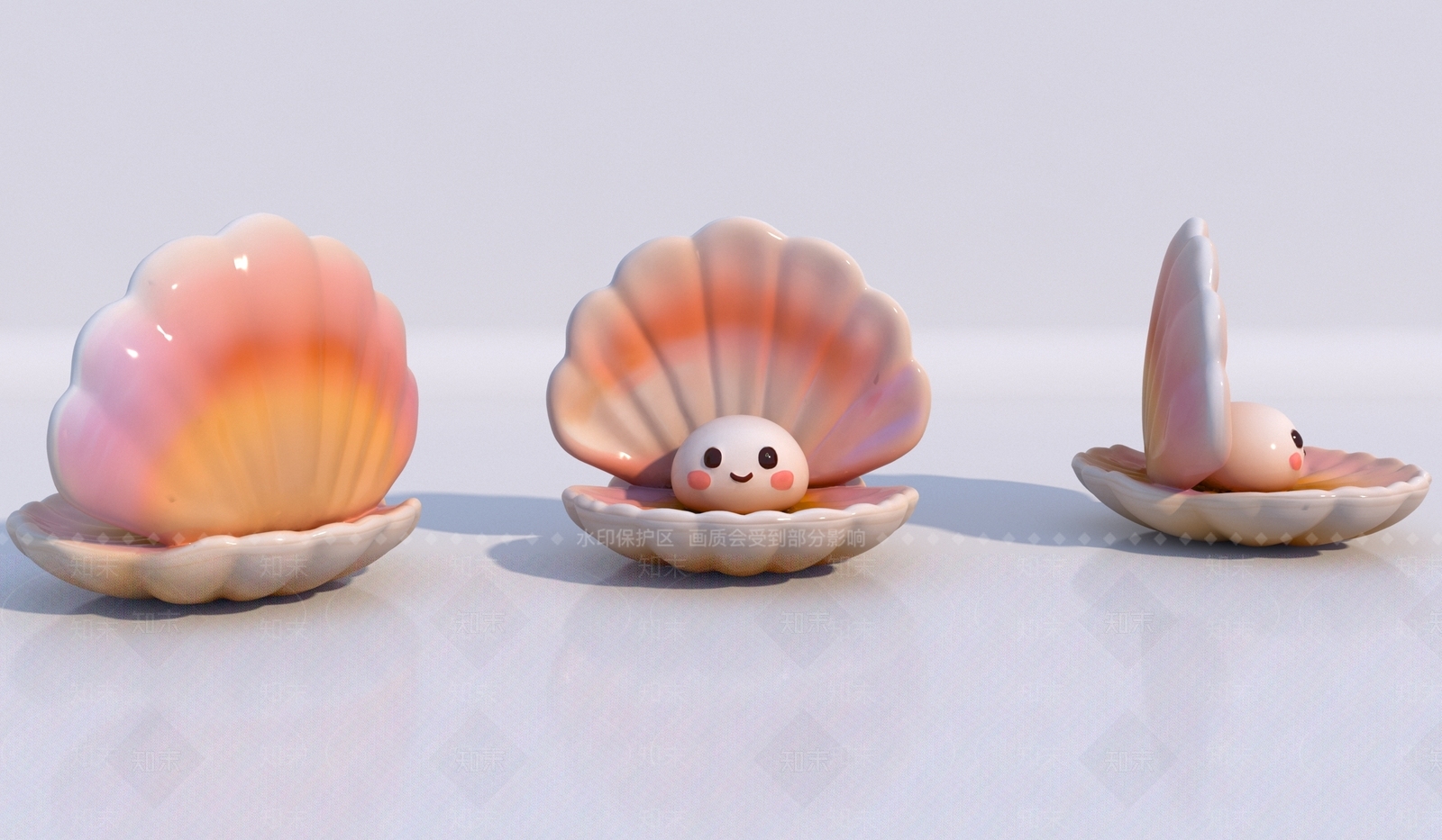 现代景观雕塑3D模型下载【ID:1195140752】