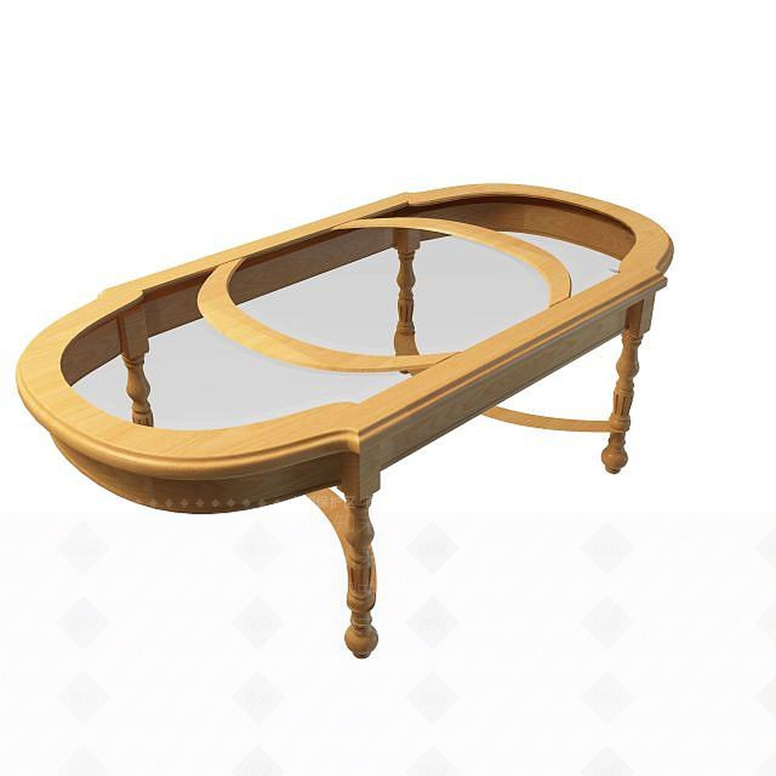 现代玻璃桌3D模型下载【ID:1195143061】
