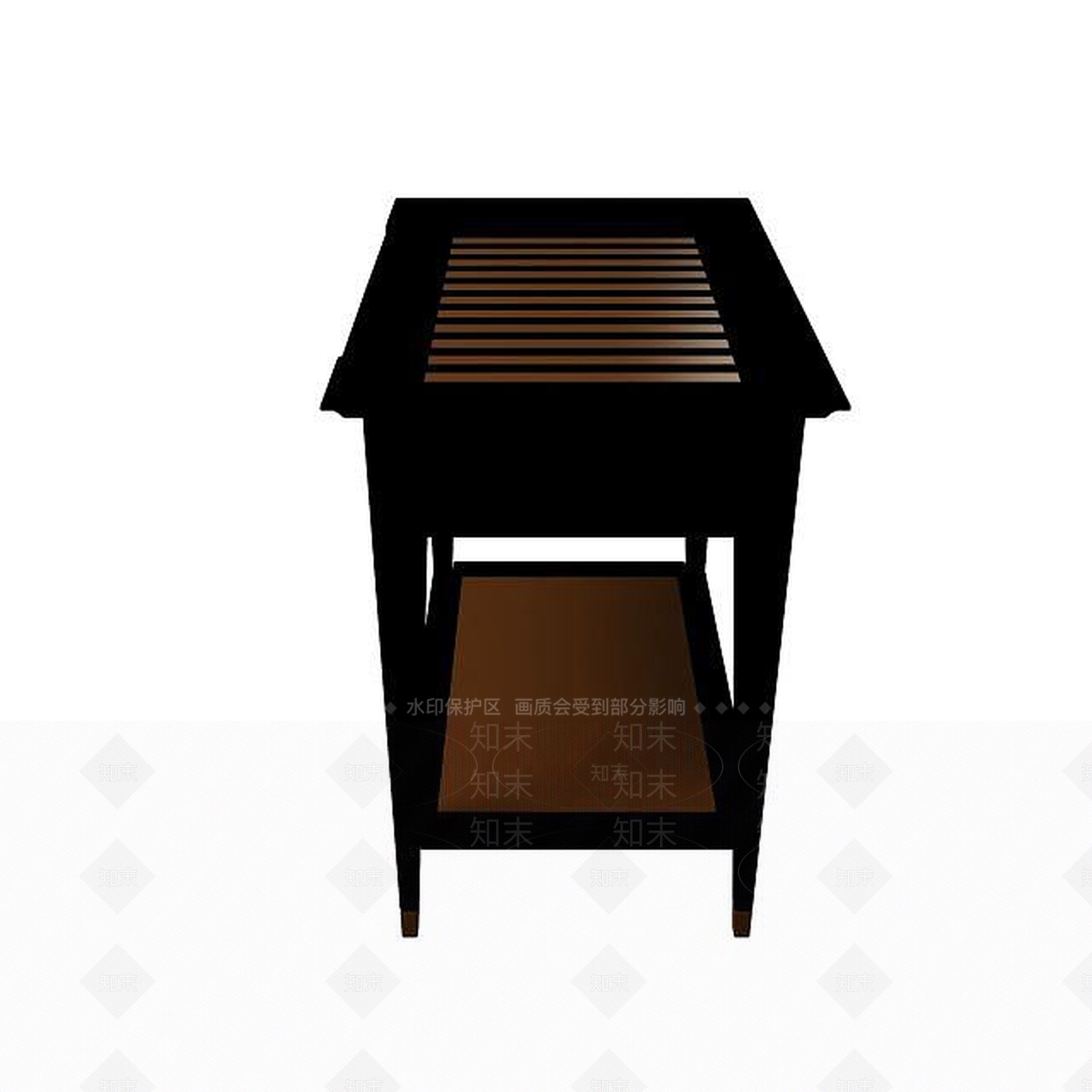 现代古典实木桌3D模型下载【ID:1195143428】