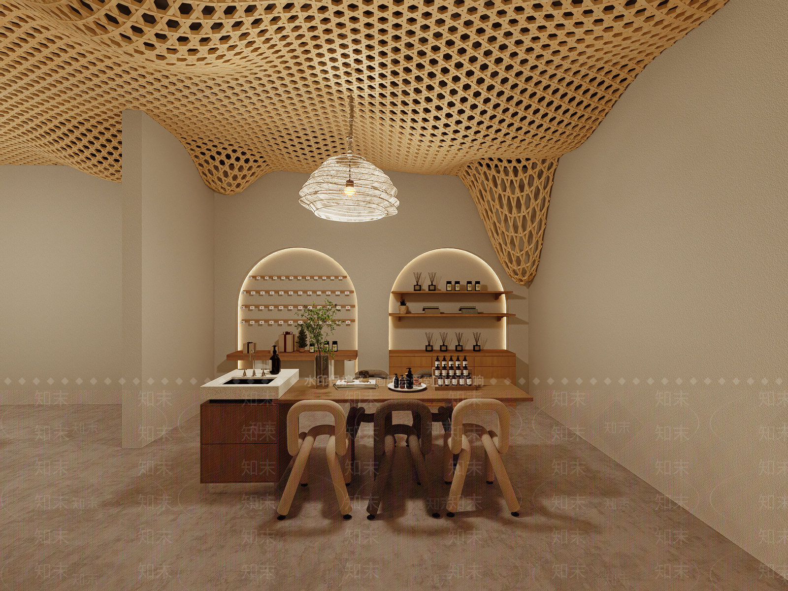 现代美妆店SU模型下载【ID:1195145831】