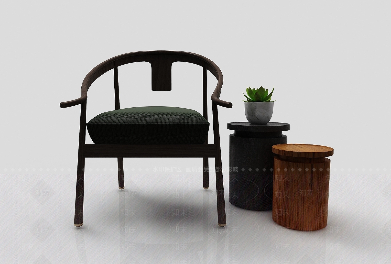 现代风格椅子3D模型下载【ID:1195146077】