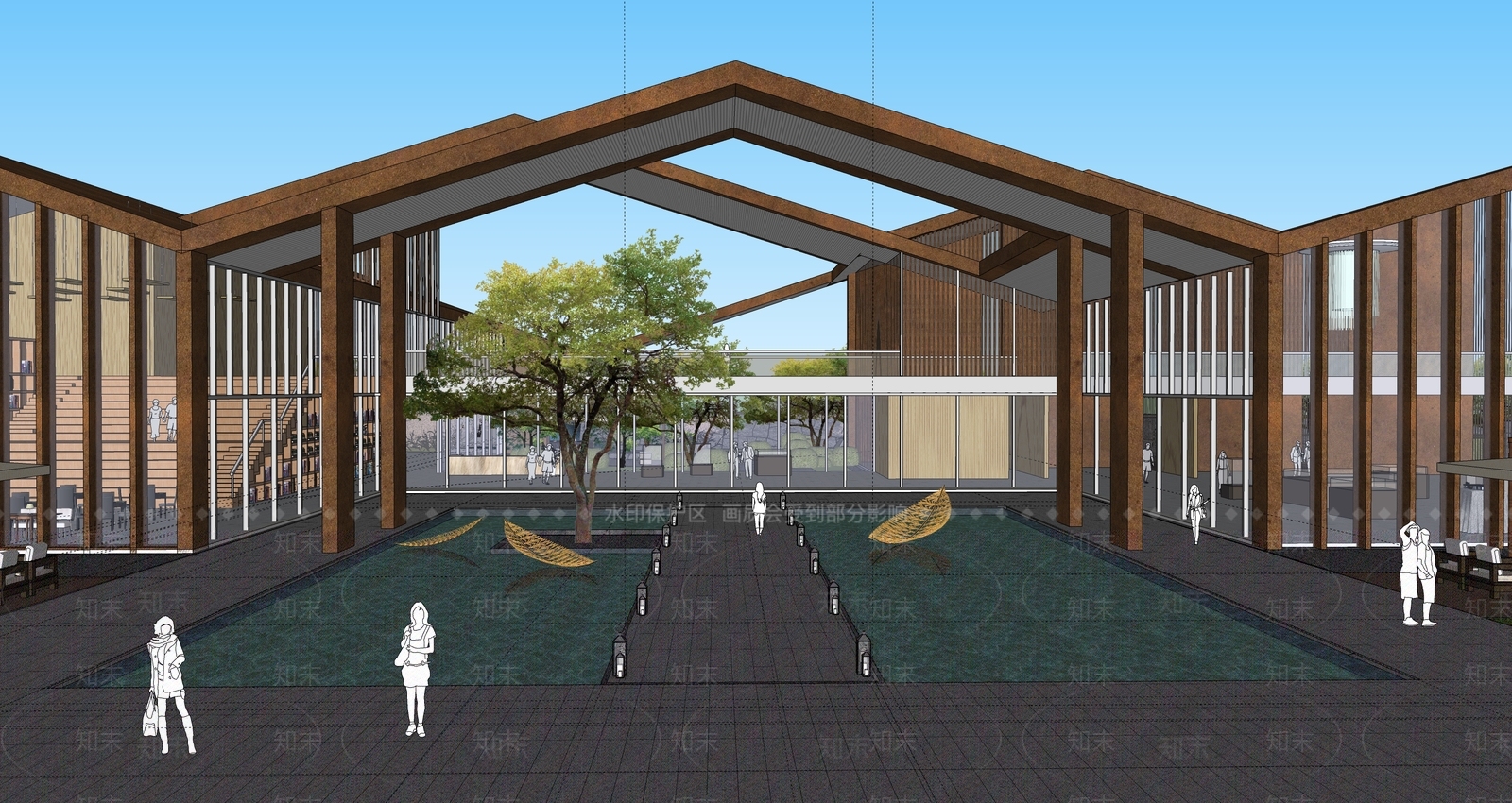 现代其他商业建筑SU模型下载【ID:1195299946】