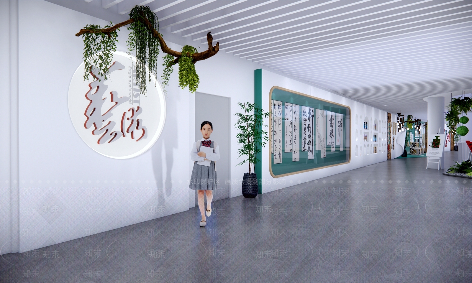 现代其他学校空间SU模型下载【ID:1195148304】
