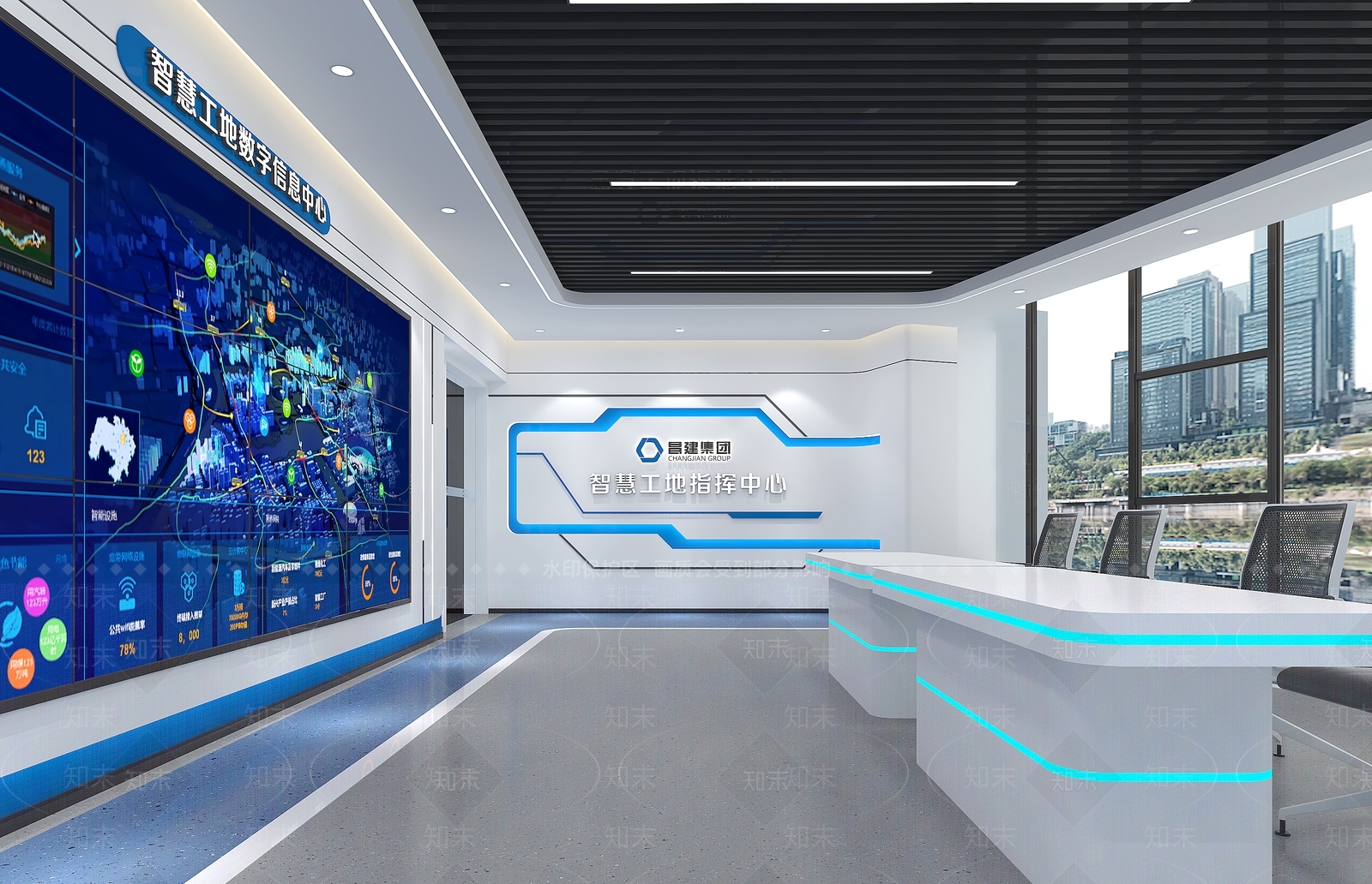 现代科技展厅3D模型下载【ID:1215138571】