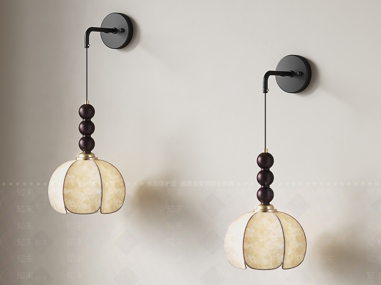 法式复古壁灯3D模型下载【ID:1195149469】