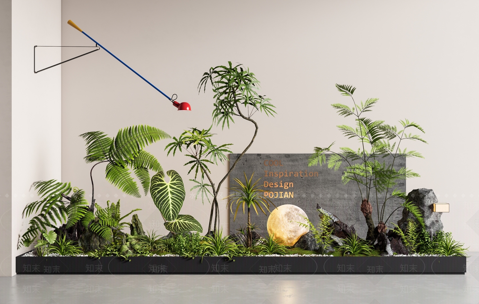 现代室内景观3D模型下载【ID:1195149845】