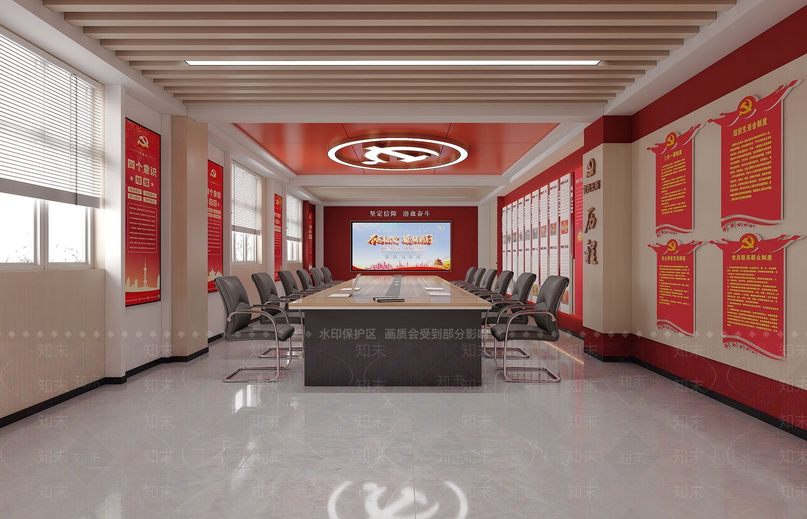 现代活动室3D模型下载【ID:1195152729】