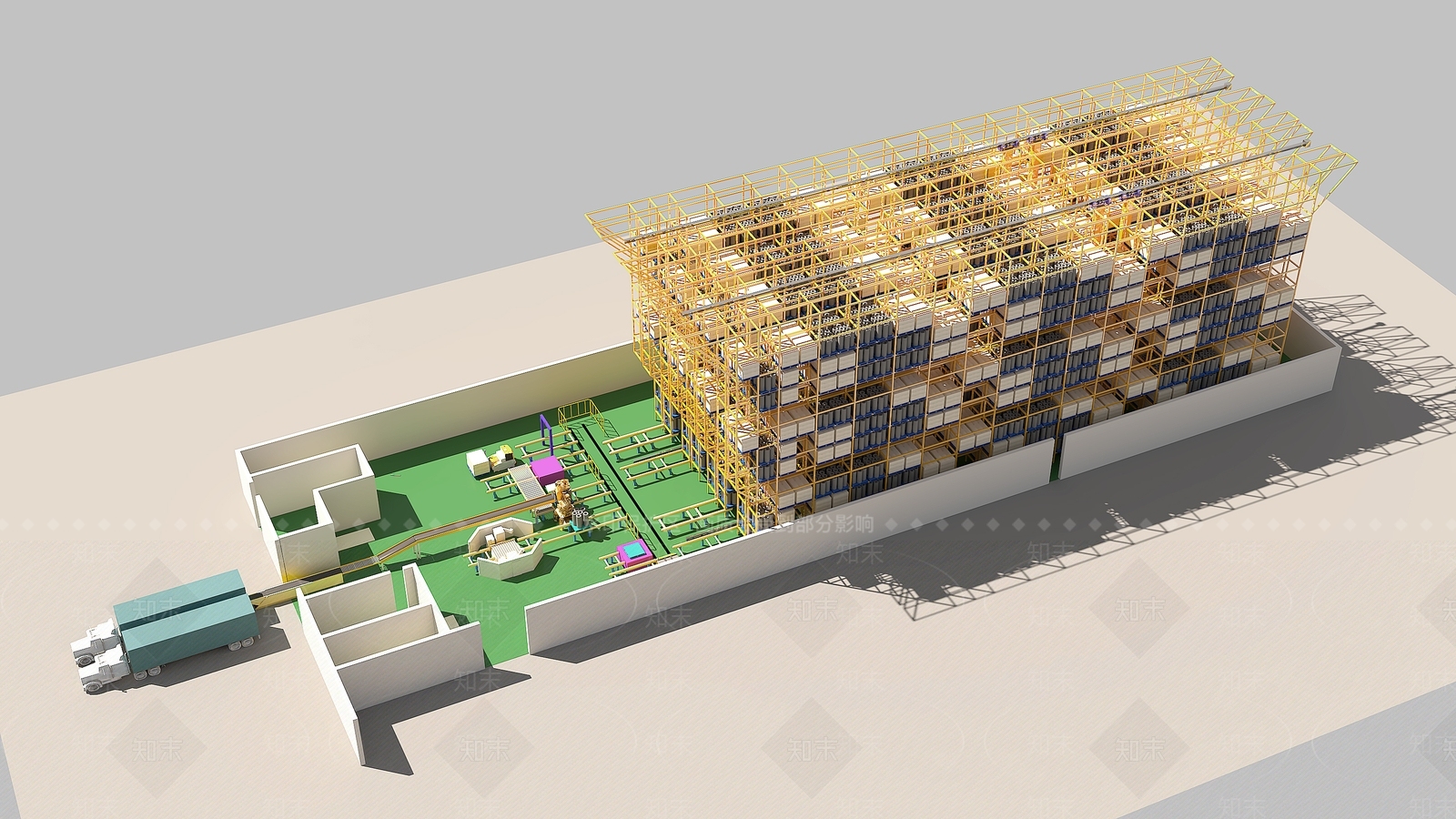 现代仓库SU模型下载【ID:1195153139】