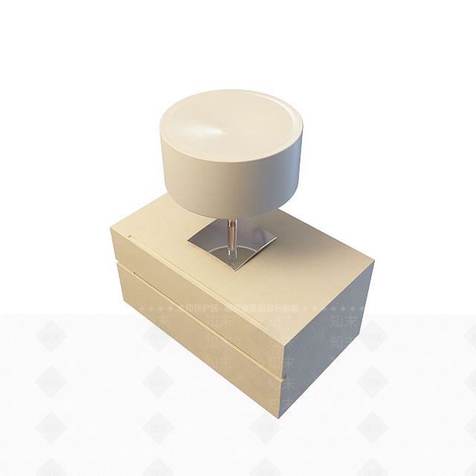 现代床头边几3D模型下载【ID:1195153218】