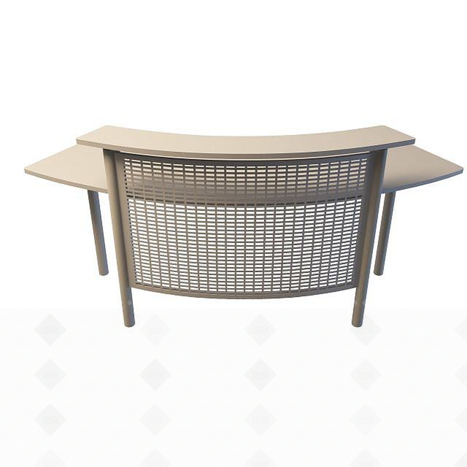 现代接待台3D模型下载【ID:1195153448】